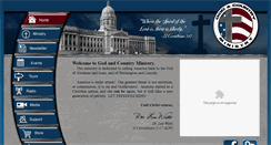 Desktop Screenshot of godandcountryministry.com